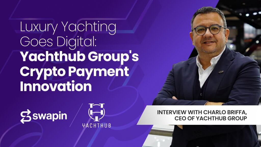 Crypto payments for luxury yachting services, charters, and marina services. Interview with Group CEO, Charlo Briffa.